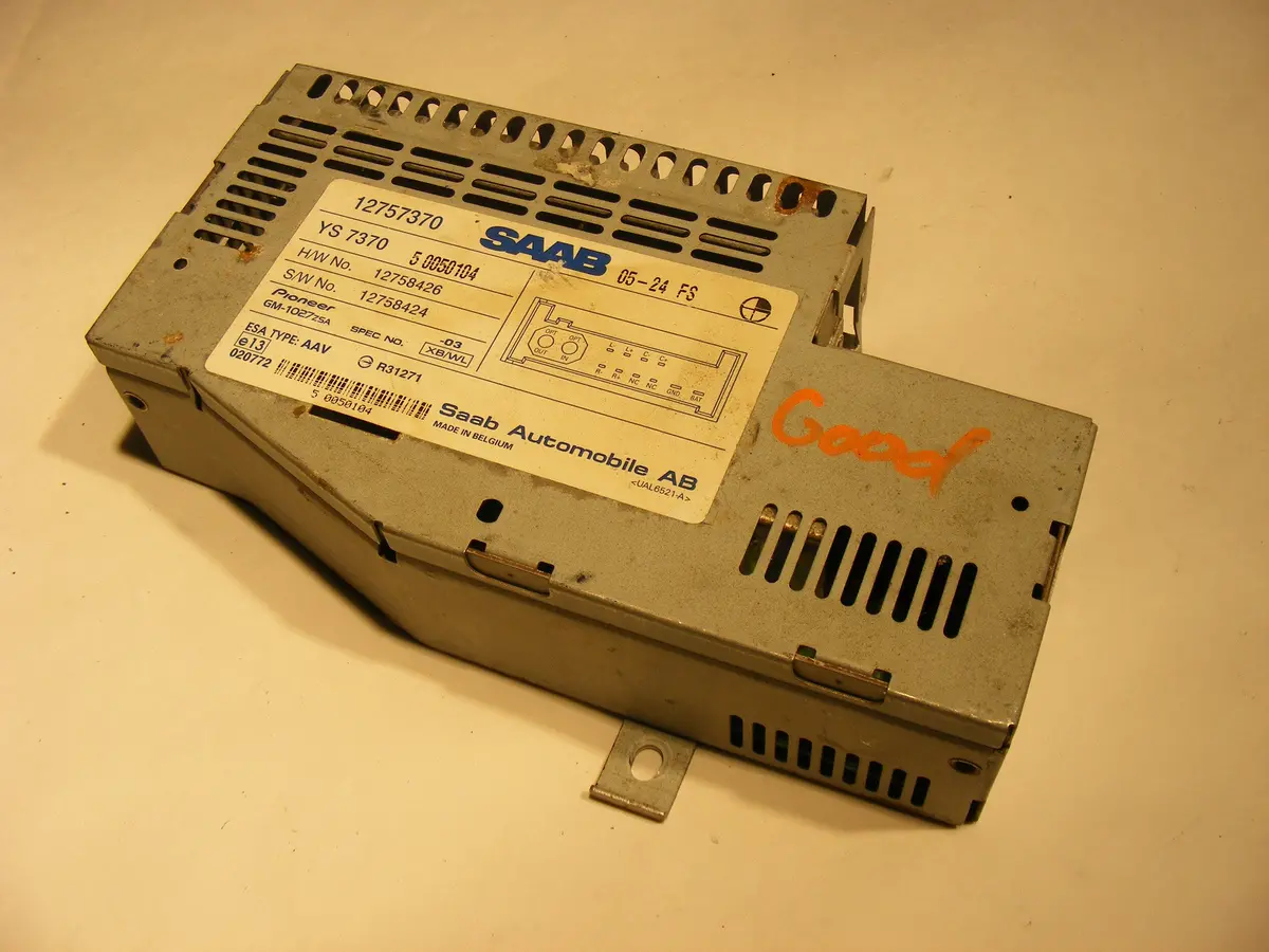 12757370 Saab 9-3 Under Seat Radio Amplifier Amp 2003-2006 03 04 05 06 1