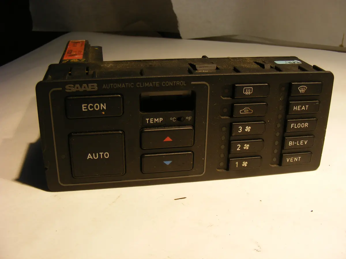 Saab 9000 Acc Panel Heater Climate Control Unit 9628397 / 1147328517 86 87 88 89 Turbo 1