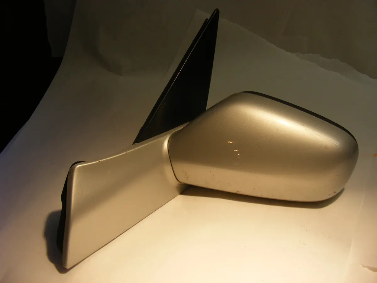 Saab 9-5 Silver Lh Driver Side Power Heated Side Mirror 99 00 01 02 1