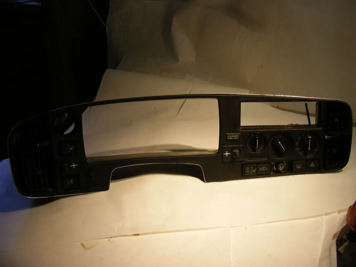 Saab 900 Classic Spg Turbo Dash Dashboard Bezel Trim Around Instrument Guage Cluster And Temperature Control Rare 1