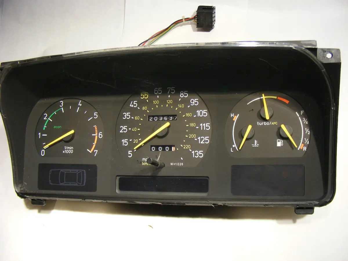 Saab 9000 Turbo 1986 86 Old Style Gauge / Instrument Cluster 9509787 1