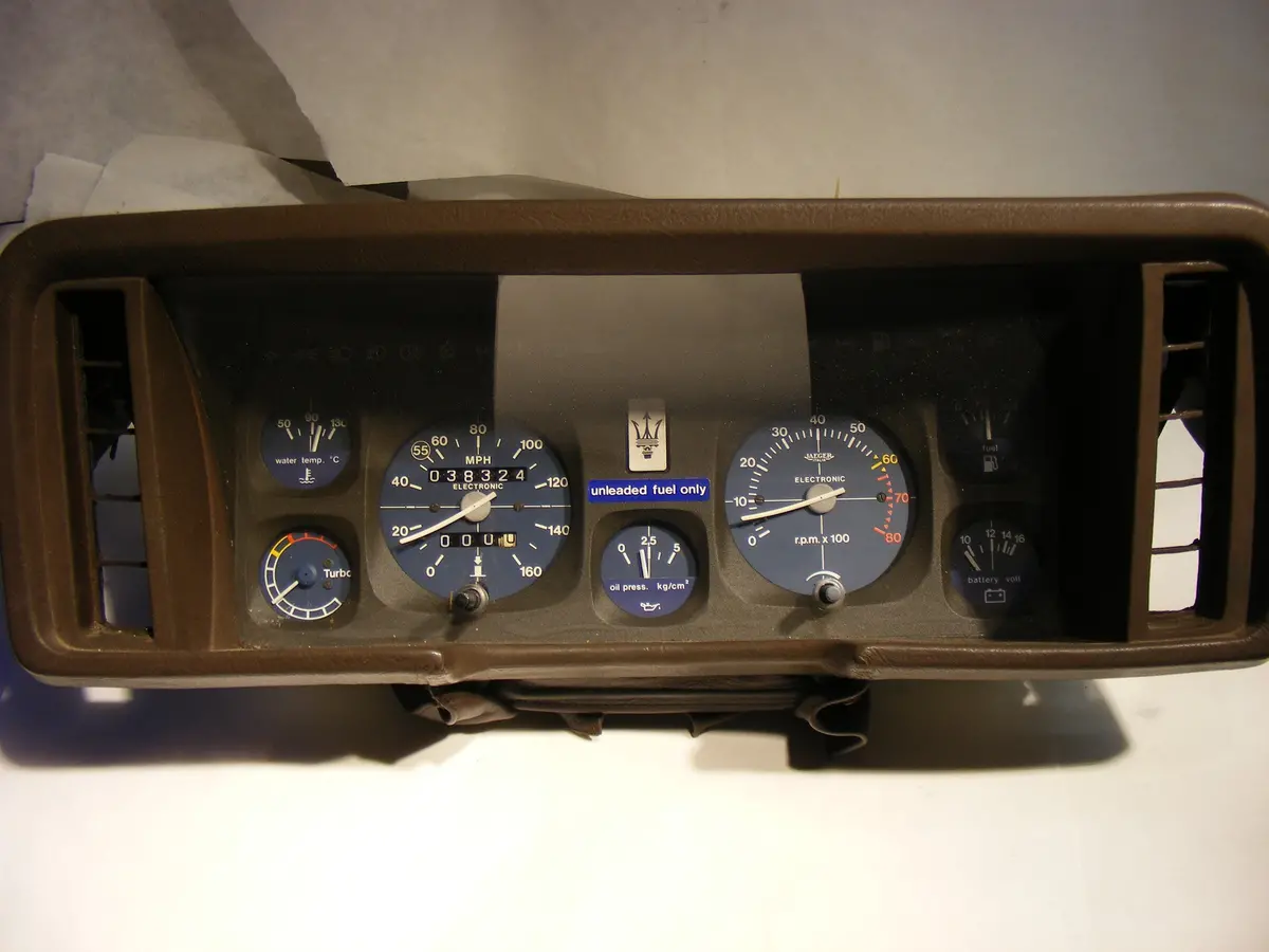 Maserati Biturbo Instrument Gauge Cluster Gauges Speedometer Tachometer Jaeger 1