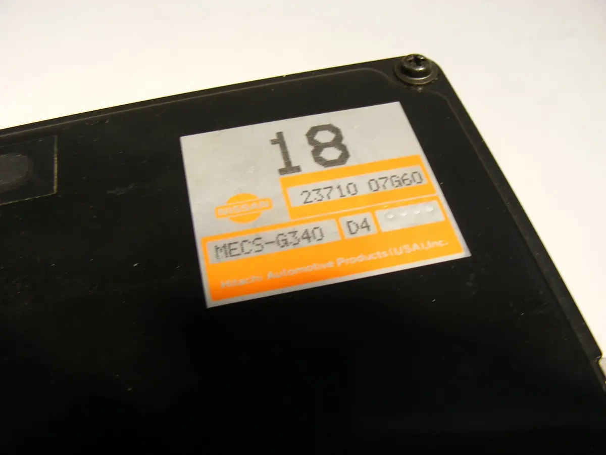 1988 Nissan Pickup Truck Engine Ecu Ecm Computer Mecs G340 / 23710 07G60 88 Truck Manual Trans Fed Emission D21-Z24i (4Wd) 2