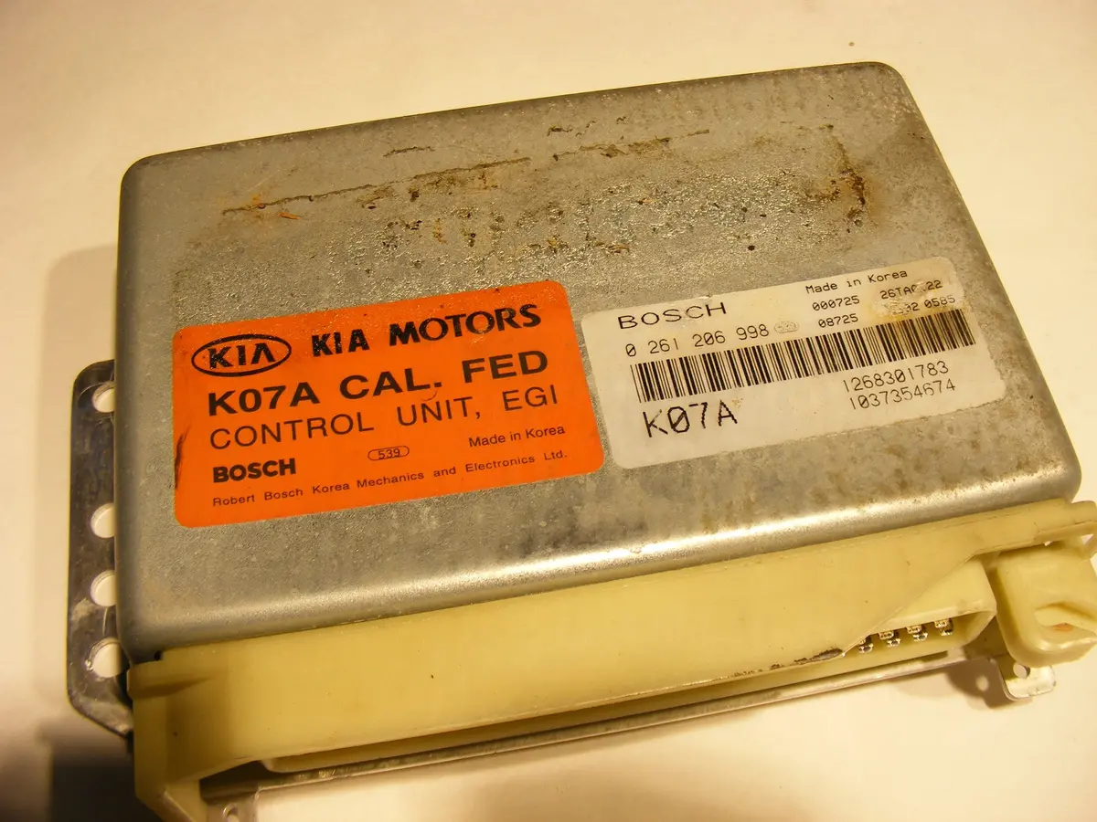 01 02 Kia Sportage Engine Ecm Ecu Computer 0261206998 Cal Fed K07a Control Unit Bosch 1