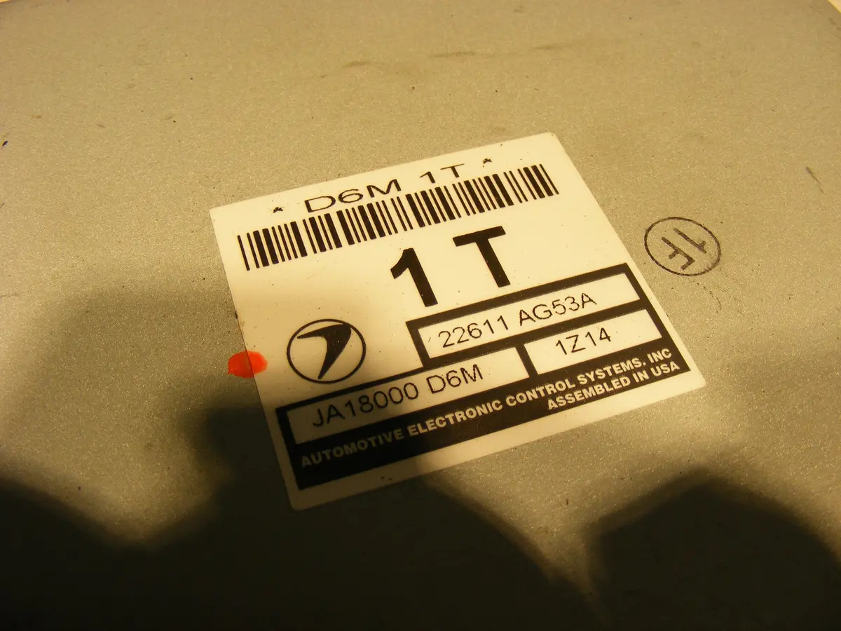 Subaru Legacy Outback Sus Ja18000 D6m 22611 Ag53a 2.5 Liter 02 2002 Ecu Ecm Engine Computer Control Unit 1