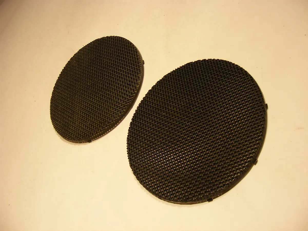 Vw Cabriolet Door Pocket Speaker Grill Set, Driver And Passenger Side Set 1