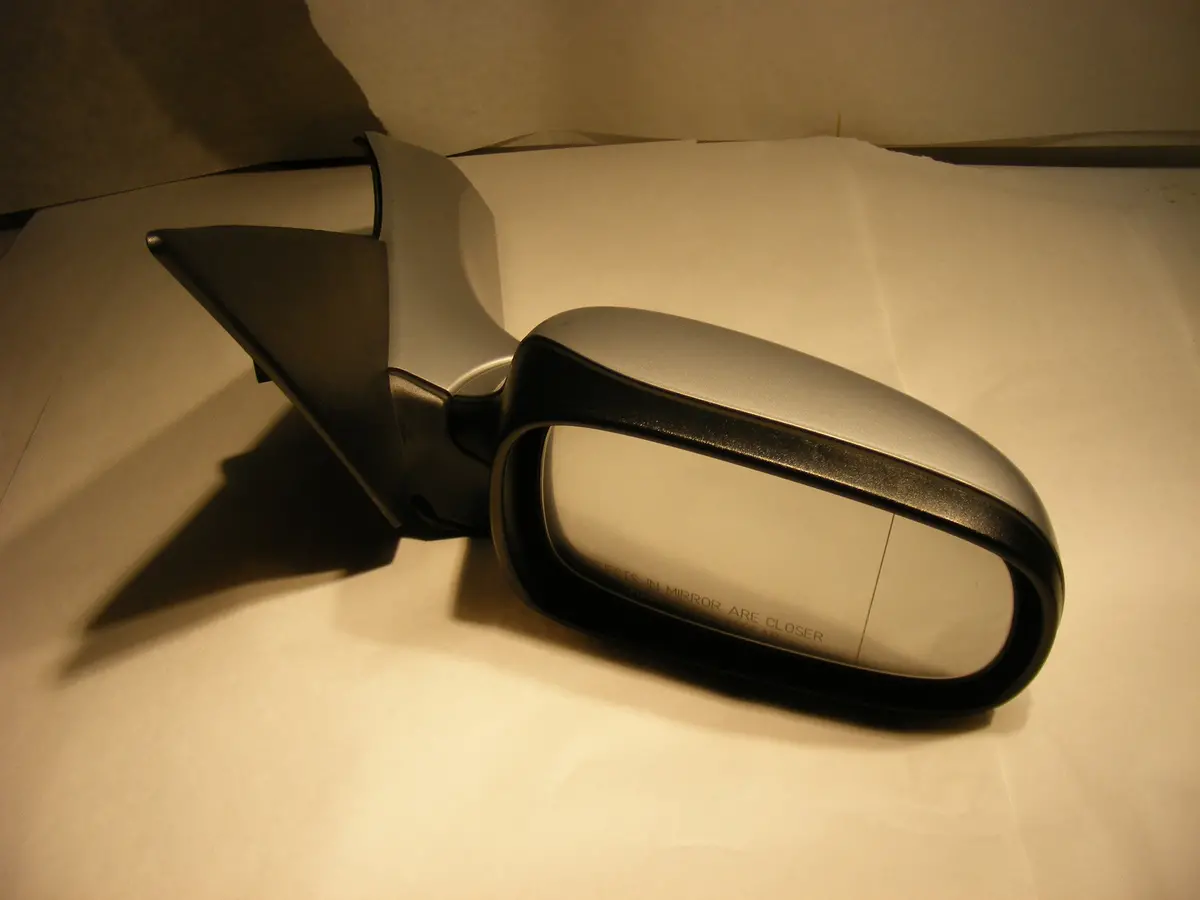 Saab 9-5 Silver Rh Power Heated Passenger Side Mirror 03 04 05 06 07 08 09 1