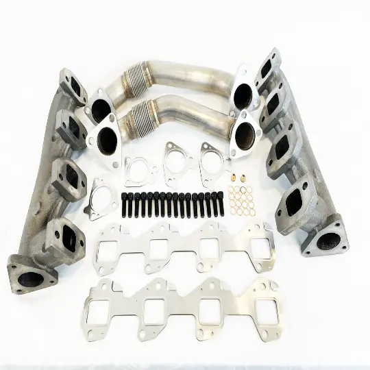 Gm Duramax 6.6L Exhaust Manifold Kit W/ Up-Pipe (2001-2016) 1