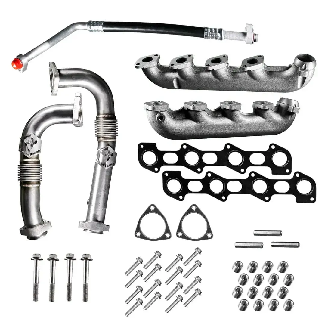 Ford Powerstroke 6.4L – Exhaust Manifold Kit W/ Up-Pipe (2008-2010) 1