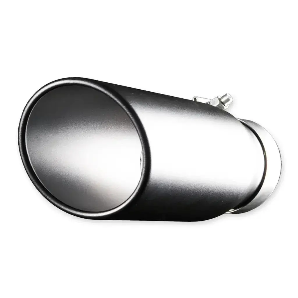 Universal Stainless Steel Exhaust Tip - Black Bandit 1