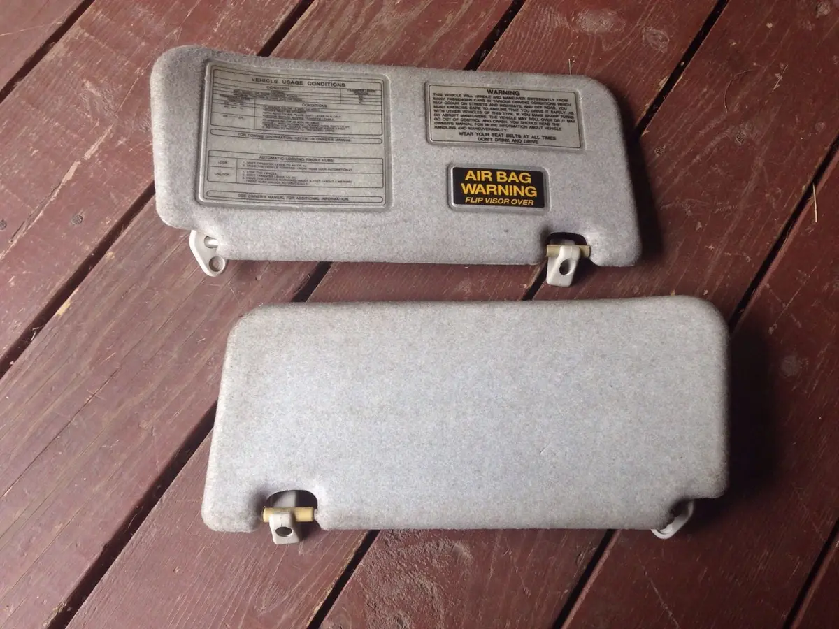 Kia Sportage Sunvisor Set Sun-Visor Grey Or Tan Left And Right, With Clips! 1