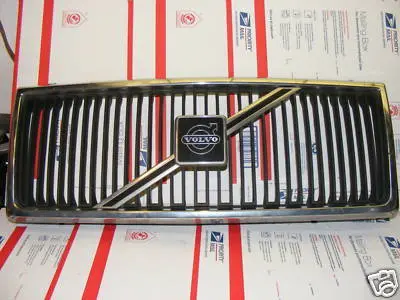 Volvo 240 Chrome Grille Grill 1987-1993 Oem Volvo 1312657 1