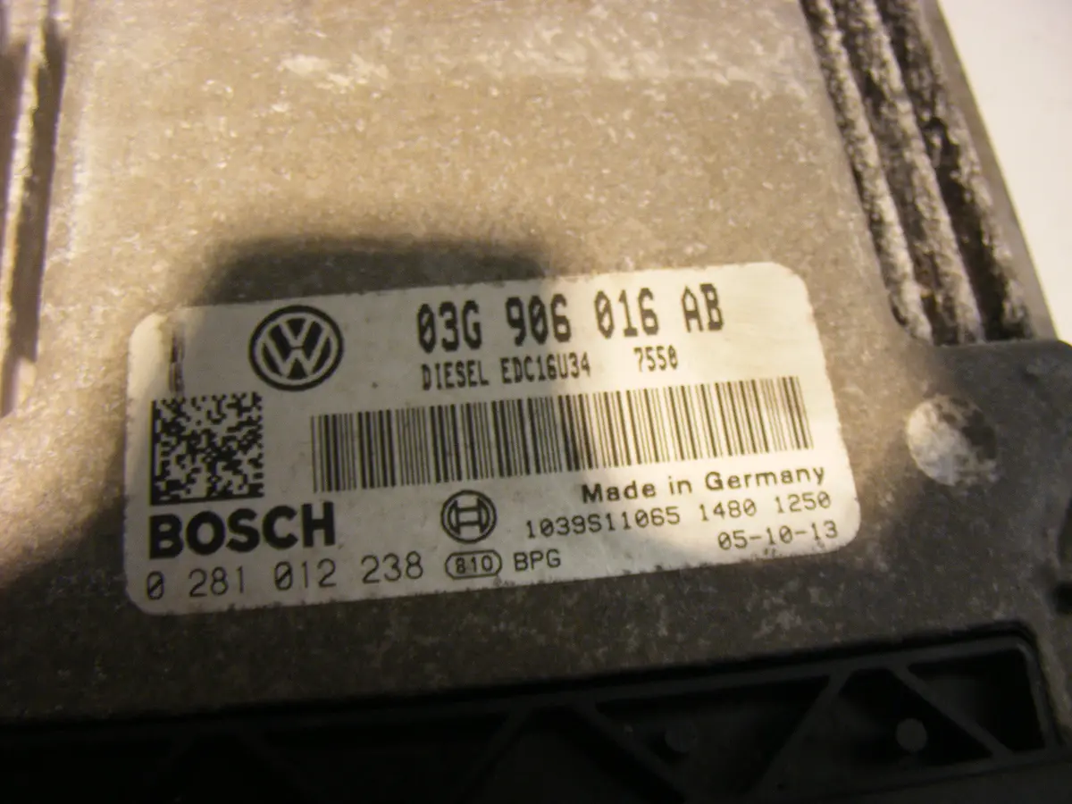 05 06 07 Jetta 1.9L Turbo Diesel Ecu Ecm Computer Brain Engine Control Module Tdi 03G906016ab 0281012238 1