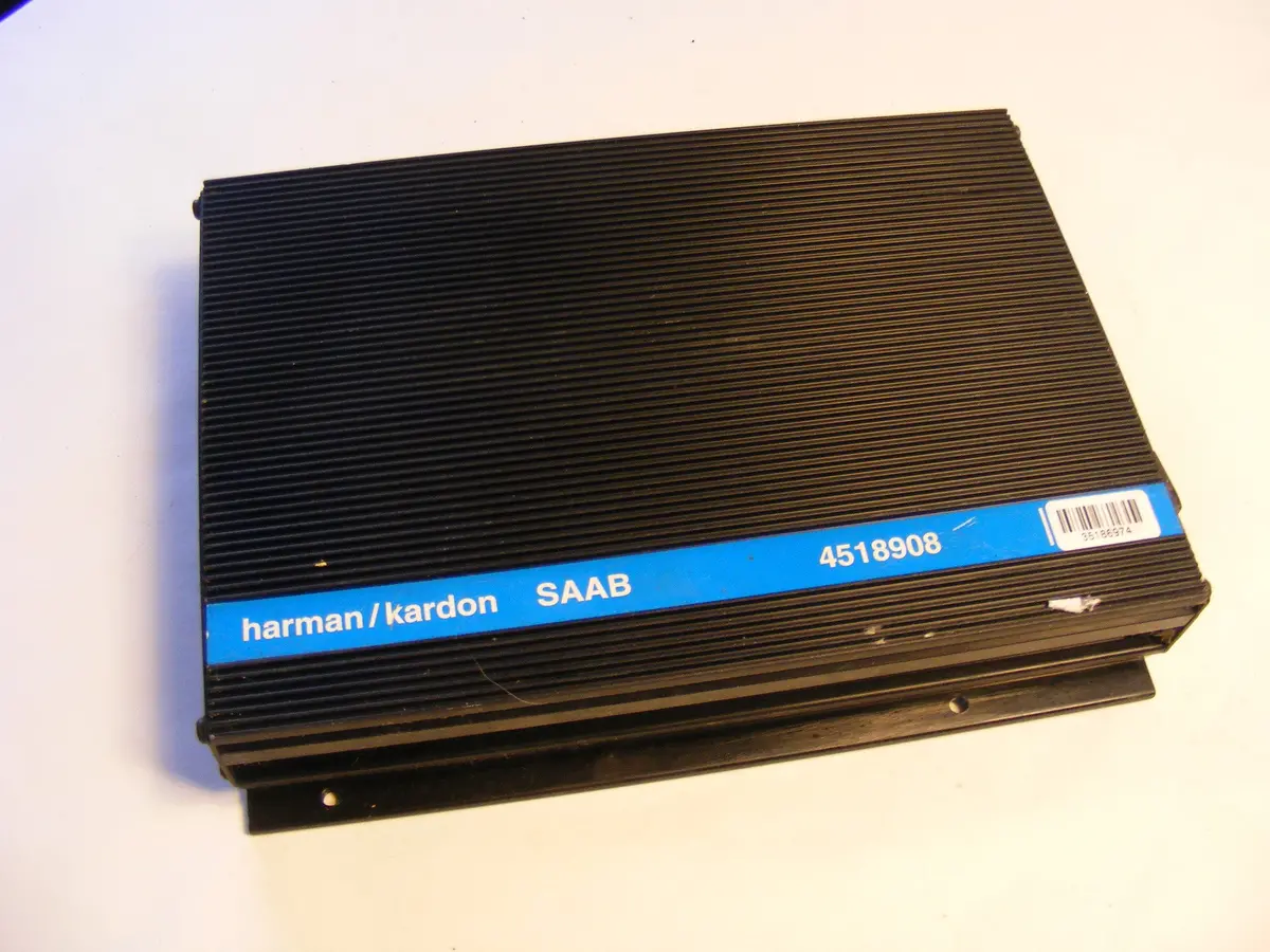 Saab 9000 95 96 97 98 Radio Amplifier Harman Kardon Amp 4518908 For Rear Speakers Rare Classic 1