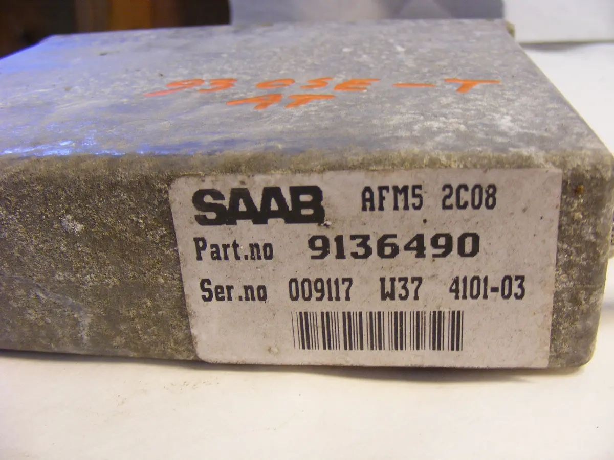 Saab 9000 Turbo 93 1993 At Ecu Ecm Trionic Engine Computer 9136490 200 Hp Cse Aero 1
