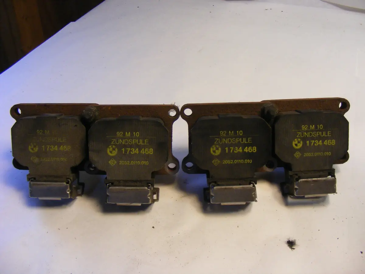 92 93 94 Bmw E36 318 318I 318Ti Set Of 4 Ignition Coil Module Assembly 1734468 20520110010 1