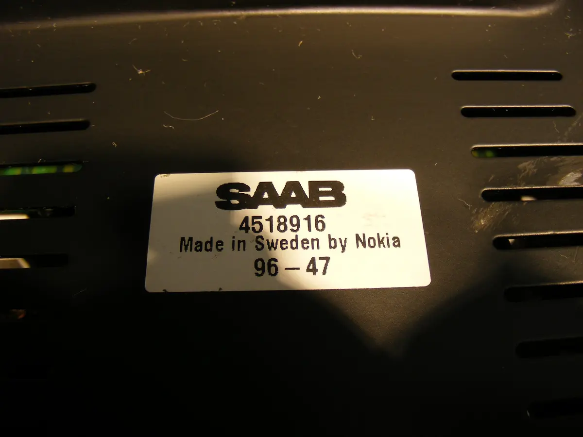 Saab 9000 Cs Cse Radio Amplifier Amp 4518916 For Rear Speakers Rare Nokia 2