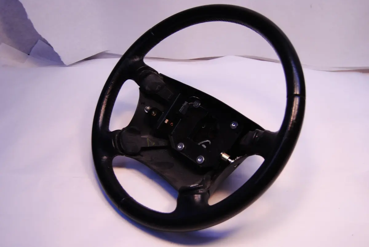 Saab Classic 9000 Leather Wrapped Steering Wheel Rare Cs Cse Aero Turbo 94 95 96 97 98 4506069 2